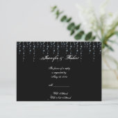 Vineyard Response Card Mitternacht RSVP Karte (Stehend Vorderseite)