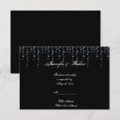 Vineyard Response Card Mitternacht RSVP Karte (Vorne/Hinten)