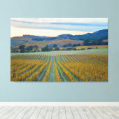 Vineyard Sunset Leinwanddruck (Insitu (Holzboden))