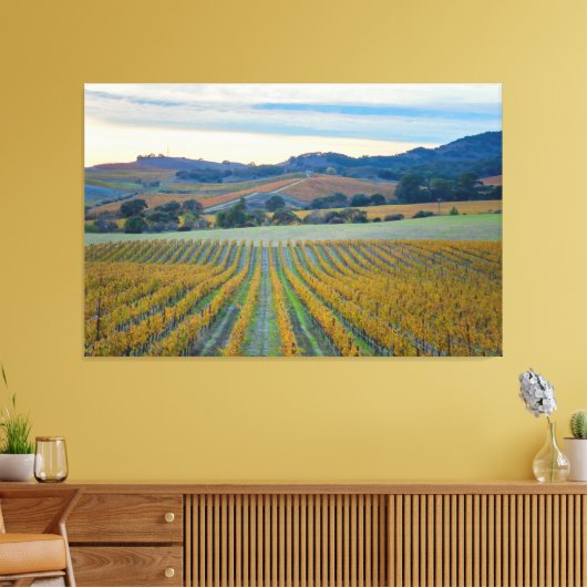 Vineyard Sunset Leinwanddruck (Insitu (Wohnzimmer))