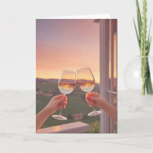 Vineyard Sunset Toast Karte