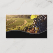 Vineyard Wine Glass Logo | Agriculture Visitenkarte (Rückseite)