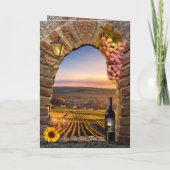 Vineyard Winery Wedding Photo Thank You Card Dankeskarte (Rückseite)