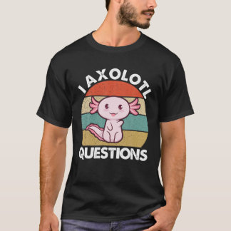 Vingate Retro I Axolotl Fragen Funny Niedlich Axol T-Shirt