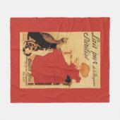 Vingeanne Milch-Mädchen mit Katzen Fleecedecke (Vorderseite (Horizontal))