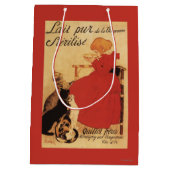 Vingeanne Milch-Mädchen mit Katzen Mittlere Geschenktüte (Rückseite)