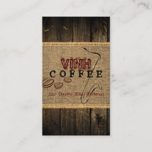 Vinh Coffee Shop Musik Visitenkarte