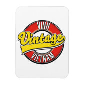 Vinh Vietnam Retro-Logo Magnet (Vertikal)