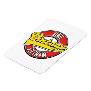 Vinh Vietnam Retro-Logo Magnet