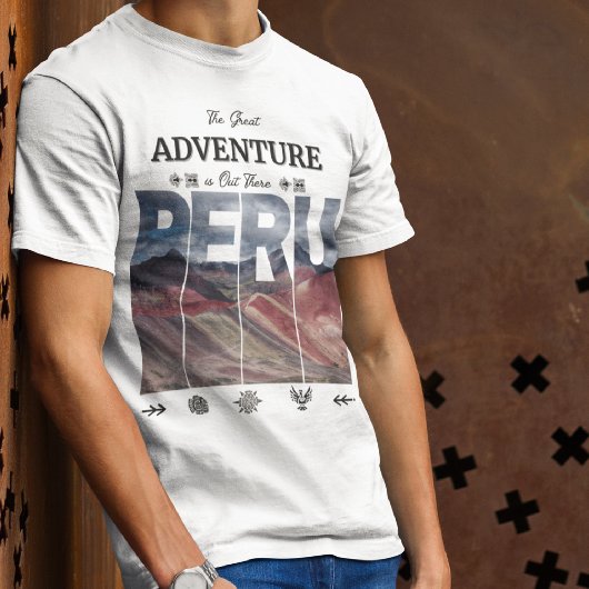 Vinicunca Peru | 7 Colors Mountains, Andes, Inca T-Shirt