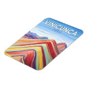 Vinicunca Peru Reisen Vintag Magnet (Linke Seite)