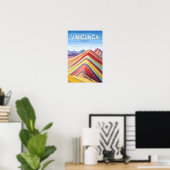 Vinicunca Peru Reisen Vintag Poster (Heimbüro)