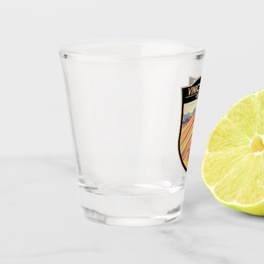 Vinicunca Peru Reisen Vintag Schnapsglas (Links)