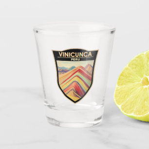 Vinicunca Peru Reisen Vintag Schnapsglas
