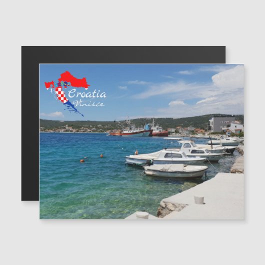 Vinišće, Kroatien | Dalmatien | Adria Magnetkarte (Vorne/Hinten)