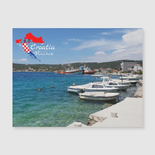 Vinišće, Kroatien | Dalmatien | Adria Magnetkarte (Vorderseite)