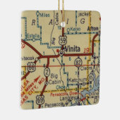 Vinita OK Map Keramikornament (Rechts)