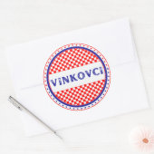 Vinkovci City Pride Emblem – Croatian Identity Runder Aufkleber (Umschlag)