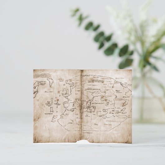 Vinland-Karte Postkarte (Stehend Vorderseite)