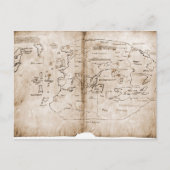 Vinland-Karte Postkarte (Vorderseite)