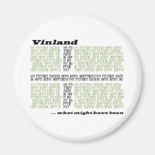 Vinland Runic Flag - Was hätte sein können Magnet (Vorne)