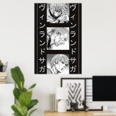 Vinland saga thorfinn badass Evolution Poster (Heimbüro)