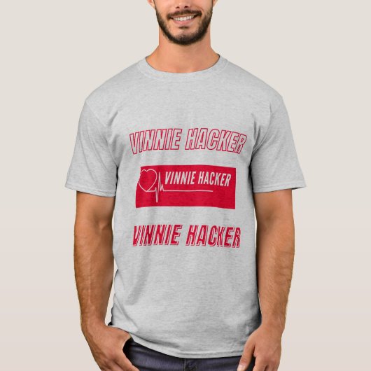 Vinnie Hacker Unisex Kurzarm T - Shirt (Vorderseite)