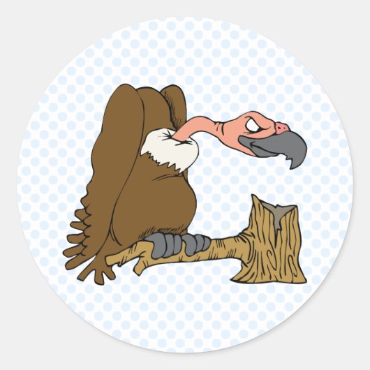 Vinnie Vulture Runder Aufkleber (Vorderseite)