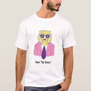 Vinny "The Stripe" - Tiger in rosa Anzug T-Shirt