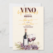 Vino Before Vow, Weingut, Brautparty Chateau Einladung (Vorderseite)