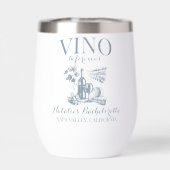 Vino Before Vows Bach Custom Weinkeller Bacheloret (Rückseite)