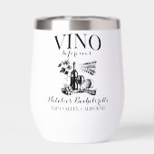 Vino Before Vows Bach Custom Weinkeller Bacheloret (Rückseite)