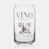 Vino Before Vows Bach Custom Weinkeller Bacheloret Dosenglas (Vorderseite)