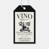 Vino Before Vows Bach Custom Weinkeller Bacheloret Geschenkanhänger (Vorderseite)