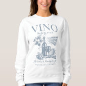 Vino Before Vows Bach Custom Weinkeller Bacheloret Sweatshirt (Vorderseite)