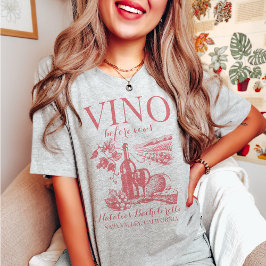 Vino Before Vows Bach Custom Weinkeller Bacheloret T-Shirt