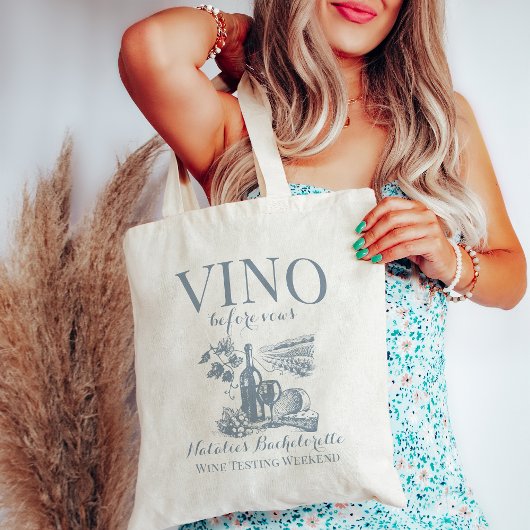 Vino Before Vows Bach Custom Weinkeller Bacheloret Tragetasche