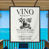 Vino Before Vows Bach Custom Weinkeller Bacheloret Wandteppich