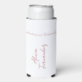 Vino Before Vows Bachelorette / Brautparty Selters Dosenkühler (Seltzer Vorderseite)