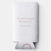 Vino Before Vows Bachelorette / Brautparty Selters Dosenkühler (Rückseite)