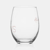 Vino Before Vows Bachelorette / Brautparty Weinglas Ohne Stiel (Links)