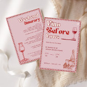 Vino Before Vows Bachelorette Weekend Tour Einladung