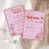 Vino Before Vows Bachelorette Weekend Tour Einladung