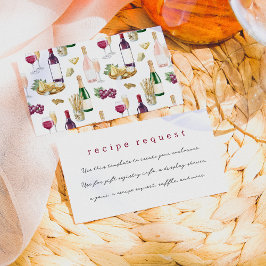 Vino Before Vows Brautparty Begleitkarte