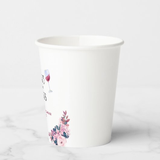 Vino Before Vows Brautparty Pappbecher (Links)