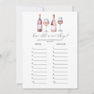 Vino Before Vows Bridal Games Digitaler Download Einladung