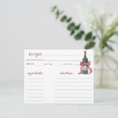 Vino before vows Bridal shower - recipe (Stehend Vorderseite)