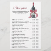 Vino before Vows Bridal shower Shoe game (Vorderseite)