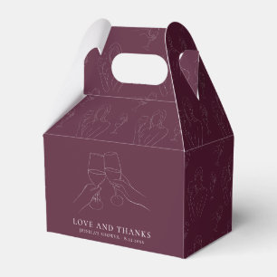 Vino Before Vows Chic Wein Brautparty Geschenkschachtel