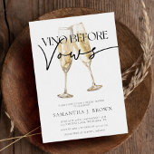 Vino Before Vows Elegantes Brautparty Einladung